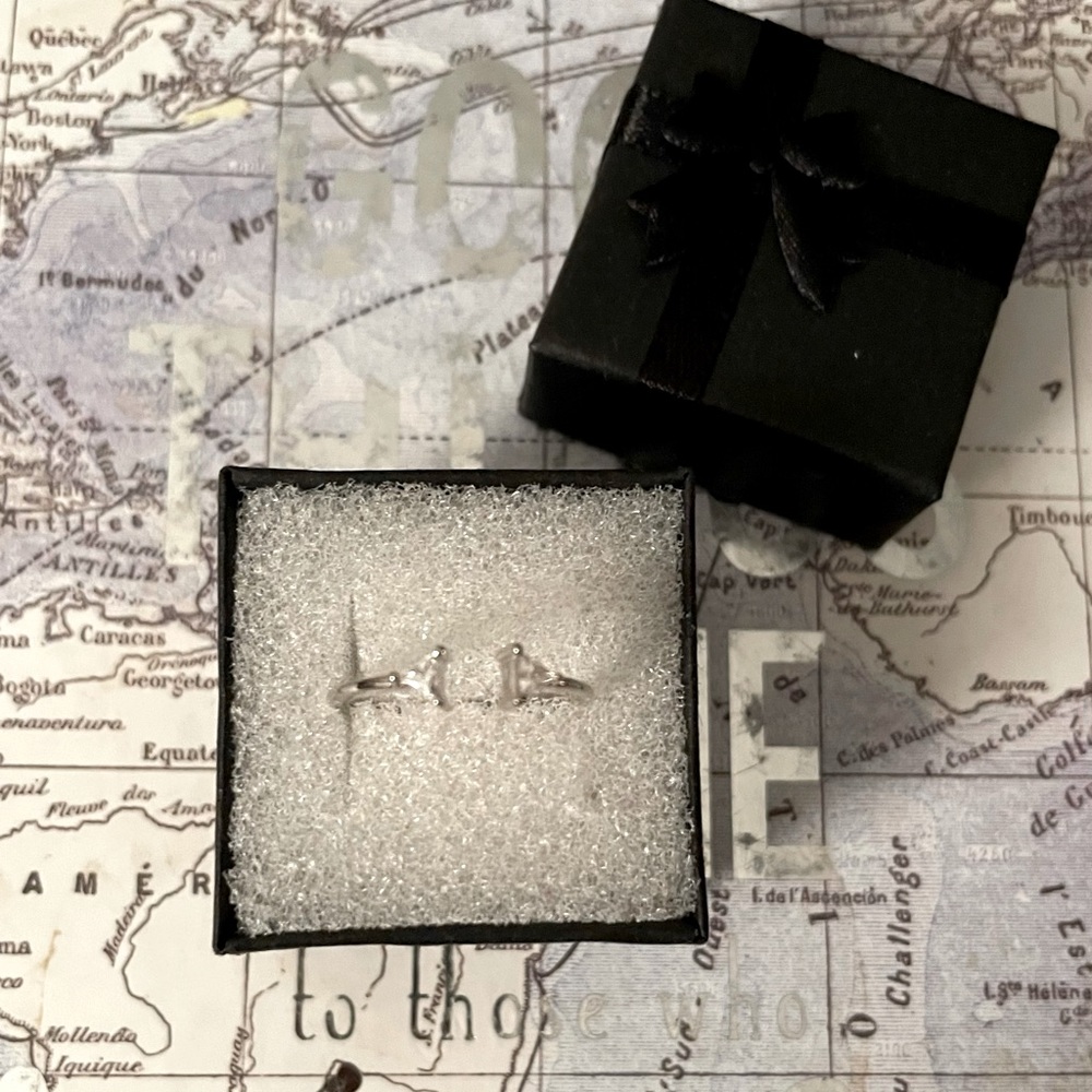Sterling Silver Open Triangle Ring